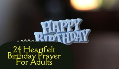 Birthday Prayer For Adults