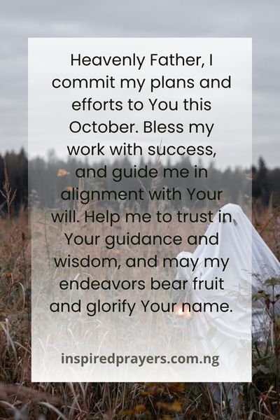 New Month Prayer For October