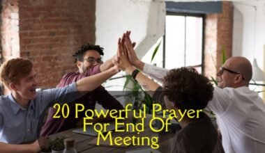 Prayer For End Of Meeting