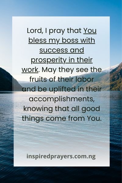 Prayer Message For My Boss