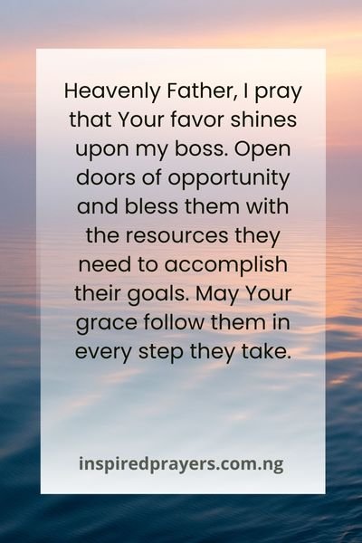 Prayer Message For My Boss