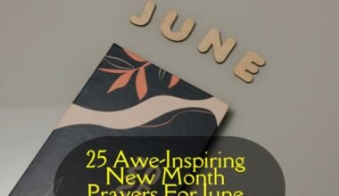 New Month Prayers For June