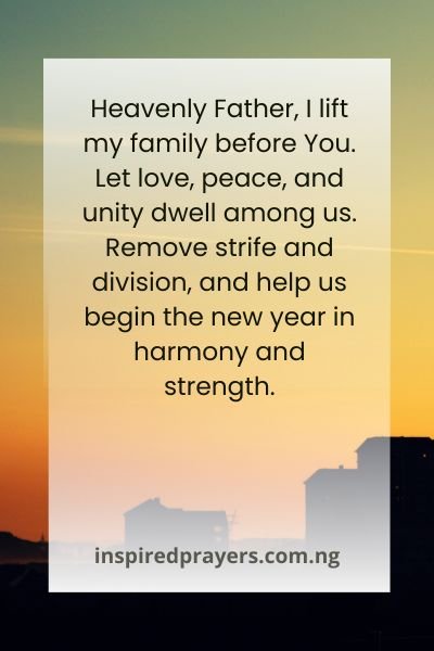 Prayer Point For End Of The Year