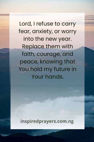 Prayer Point For End Of The Year